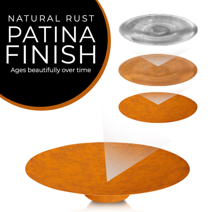 Corten Steel Fire Pit, Bowl, Water Bowl*, and Planter Bowl - FREE SHIPPING