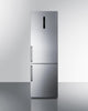 Summit 24" Wide Bottom Freezer Refrigerator FFBF249SS2