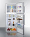 Summit 28" Wide Top Mount Refrigerator - Freezer FF1513SS - Farmhouse Kitchen and Bath
