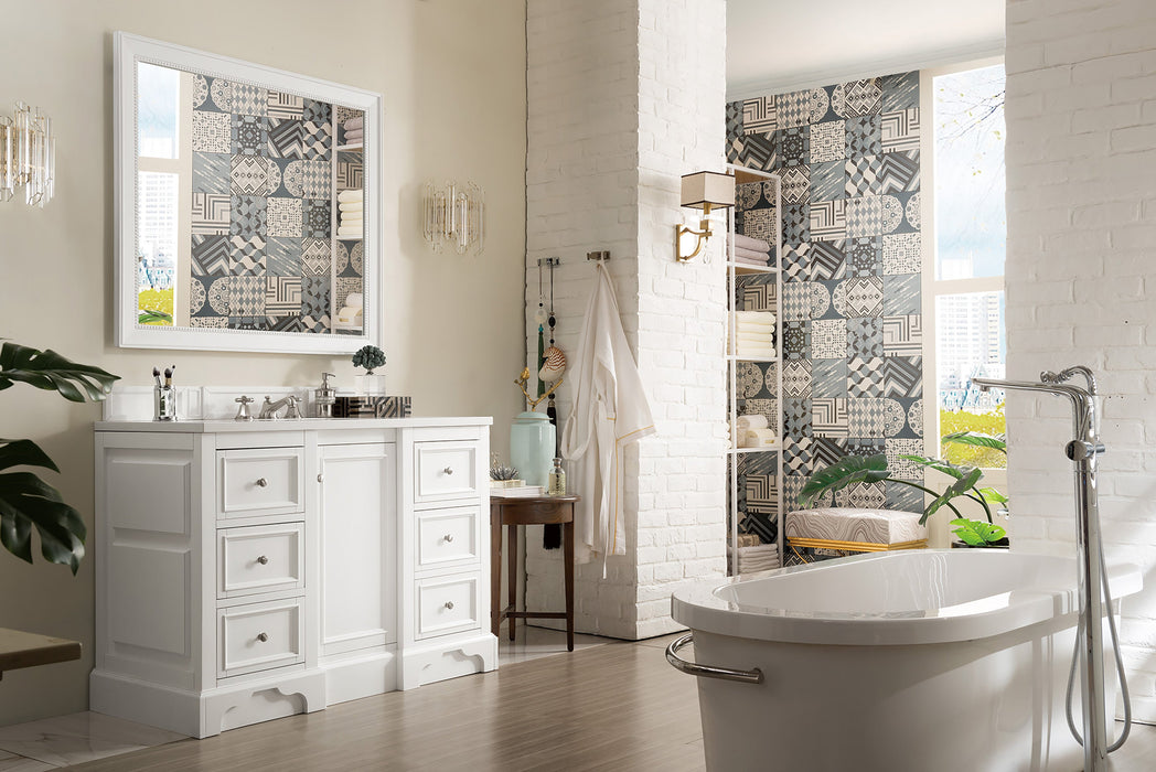 James Martin De Soto 48" Single Bathroom Vanity, Bright White