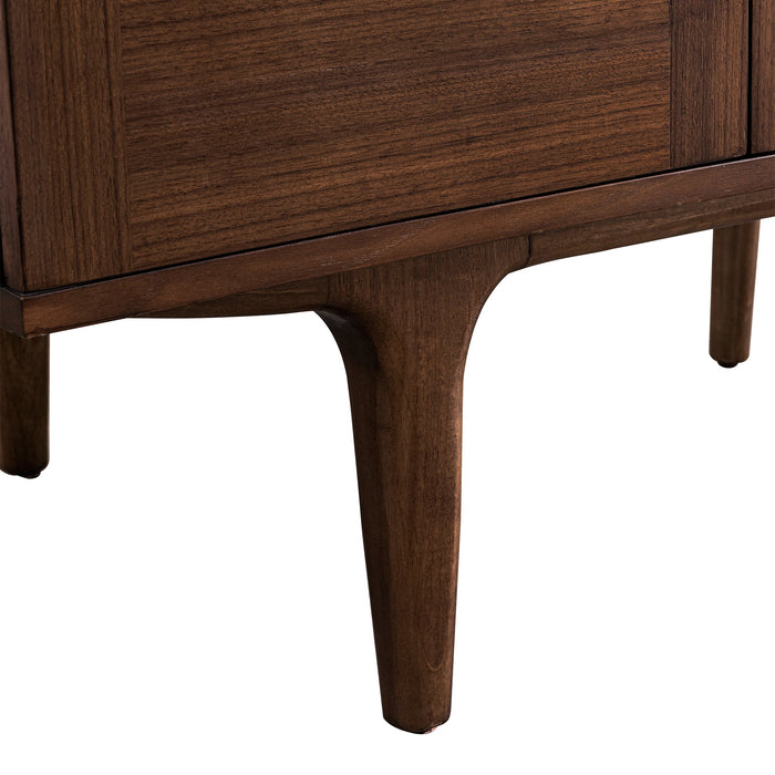 James Martin Amberly 36" Dual Mount Single Bathroom Vanity, Mid-Century Walnut