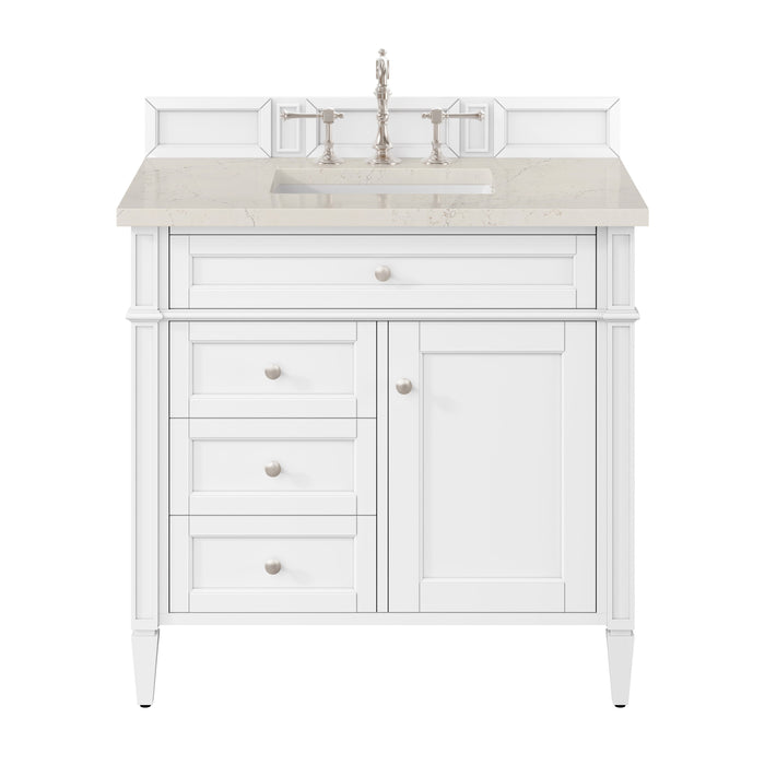 James Martin Brittany 36" Single Bathroom Vanity, Bright White