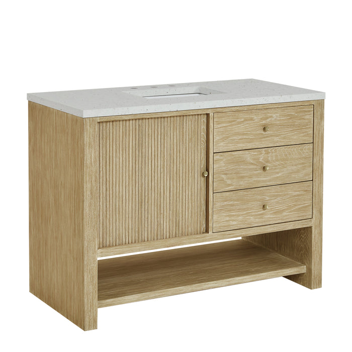 James Martin Marigot 48" Single Bathroom Vanity, Sunwashed Oak