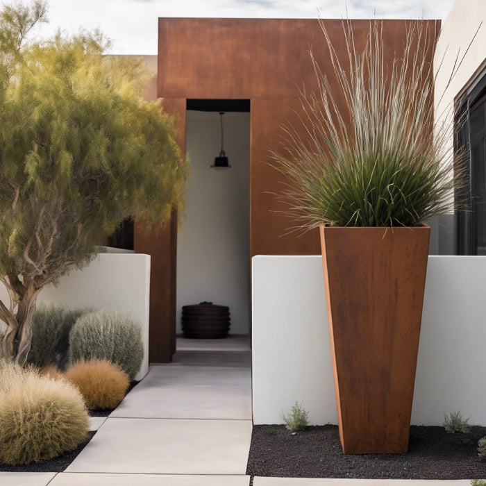 Steel Radius Tapered Planters - FREE SHIPPING!