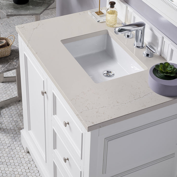 James Martin De Soto 36" Single Bathroom Vanity, Bright White