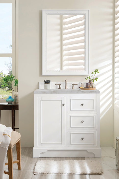 James Martin De Soto 36" Single Bathroom Vanity, Bright White