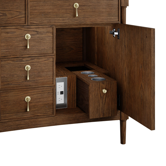 James Martin Kinnsden 48" Single Bathroom Vanity, Sable Oak