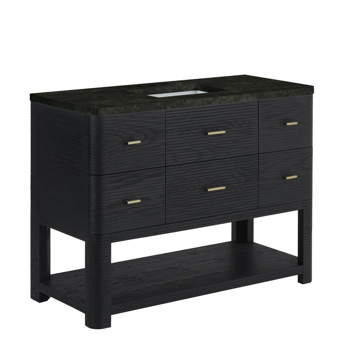 James Martin Lucian 48" Single Bathroom Vanity, Carbon Oak