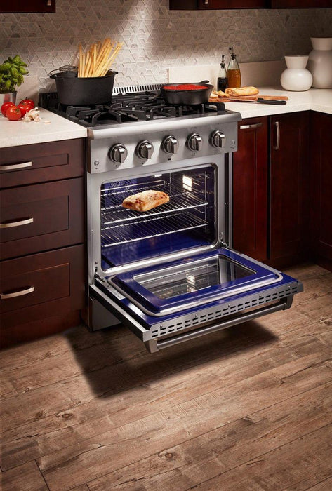THOR 30" Professional Gas Range in Stainless Steel, HRG3080U - Farmhouse Kitchen and Bath