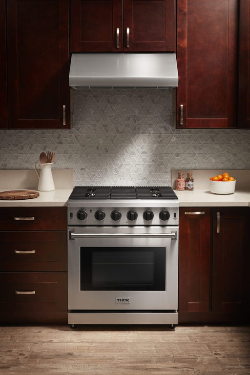 Thor 30" Professional Gas Range in Stainless Steel, LRG3001U - Farmhouse Kitchen and Bath