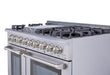 THOR 48″ - 6 Burner Stainless Steel Professional Gas Range, HRG4808U - Farmhouse Kitchen and Bath