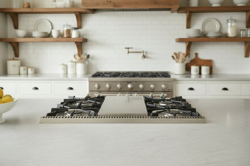 THOR 48" Professional Propane Rangetop in Stainless Steel, HRT4806ULP - Farmhouse Kitchen and Bath