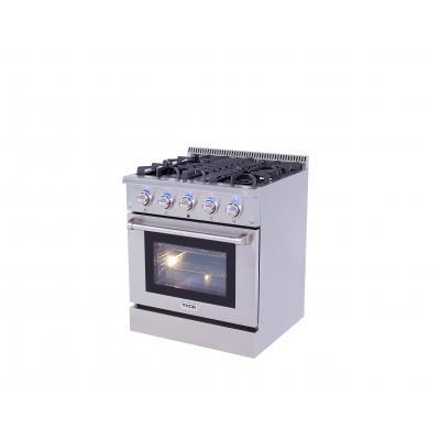 THOR Professional 30" Dual Fuel Range in Stainless Steel, HRD3088U - Farmhouse Kitchen and Bath
