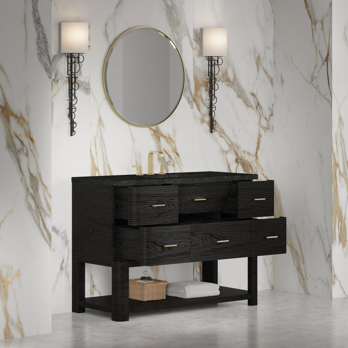 James Martin Lucian 48" Single Bathroom Vanity, Carbon Oak