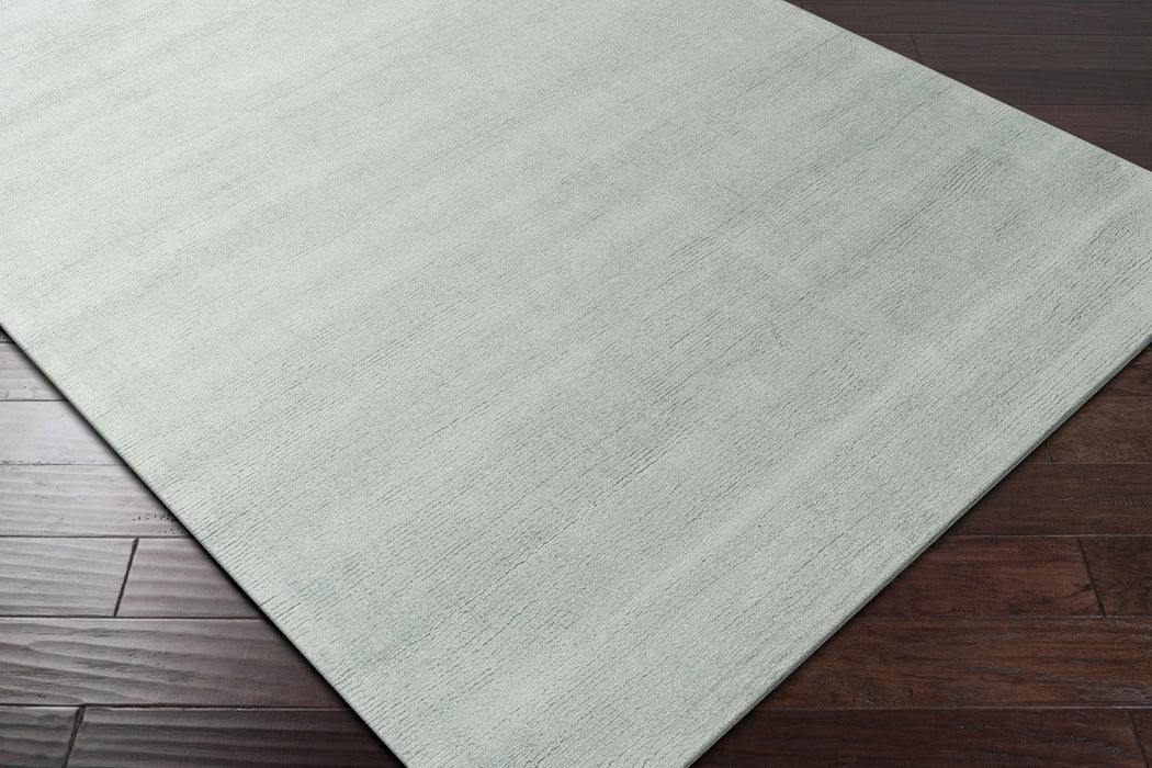 Brockton Solid Wool Dusty Sage Area Rug