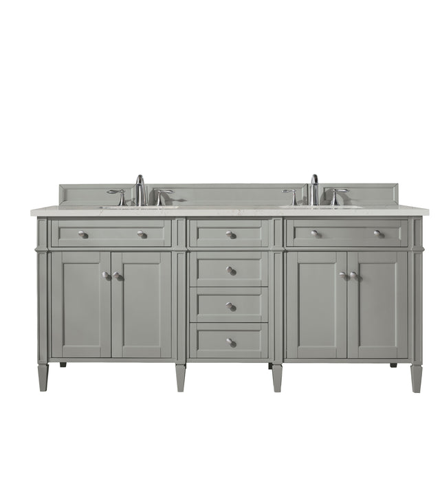James Martin Brittany 72" Double Bathroom Vanity, Urban Gray