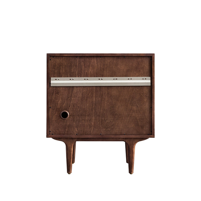 James Martin Amberly 30" Dual Mount Single Bathroom Vanity, Mid-Century Walnut