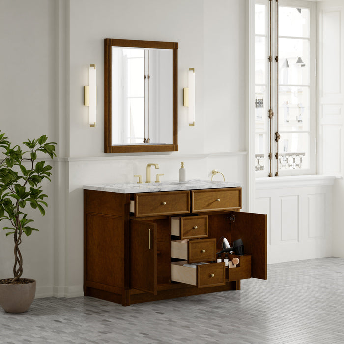 James Martin Bellshire 48" Single Bathroom Vanity, Honey Oak