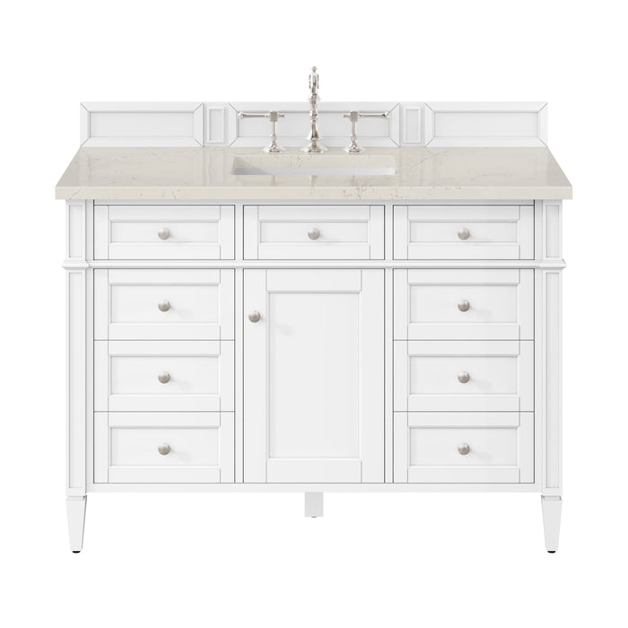 James Martin Brittany 48" Single Bathroom Vanity, Bright White