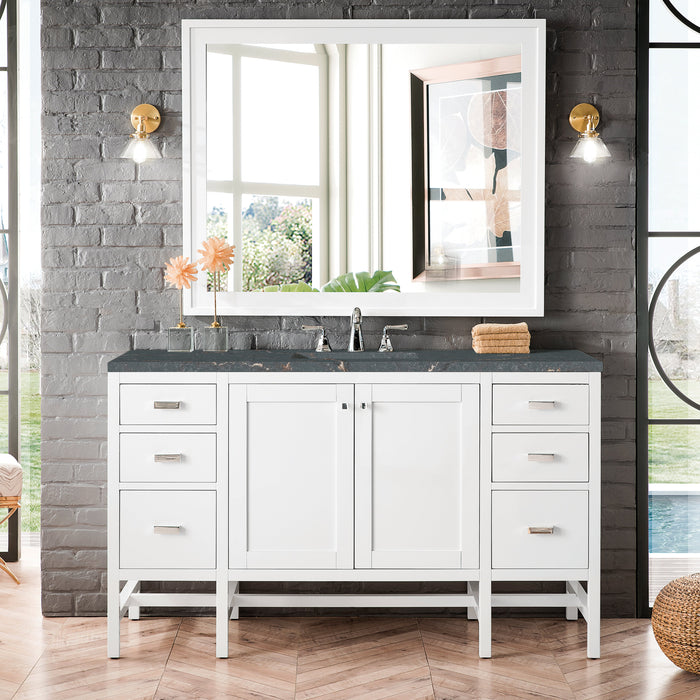 James Martin Addison 72" Double Bathroom Vanity, Glossy White