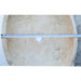 troia light beige travertine natural stone oval vessel sink surface honed filled size (W)16" (L)21" (H)6" (52cmx41cm)-SKU-NTRSTC06 product shot top view diameter measure