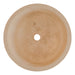 troia light travertine natural stone cylinder sink honed and filled matte SKU NTRVS39 size (D)16" (H)6" top view product shot