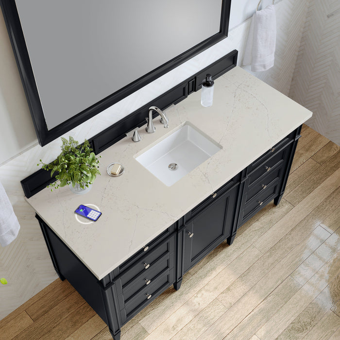James Martin Brittany 60" Single Bathroom Vanity, Black Onyx