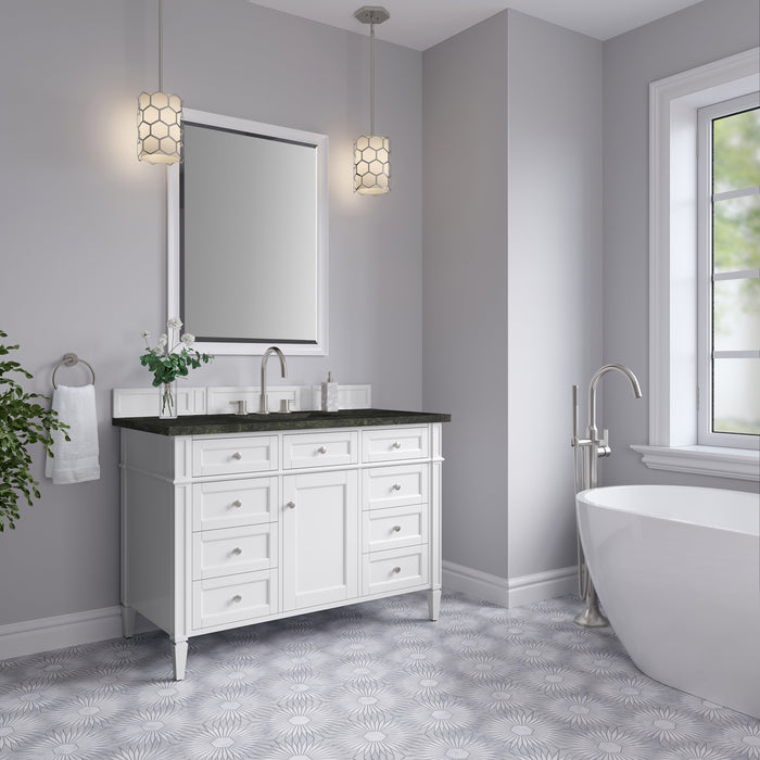 James Martin Brittany 48" Single Bathroom Vanity, Bright White