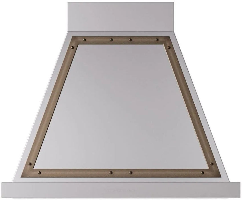 ILVE Nostalgie 30" Wall Mount Stainless Steel, Bronze Trim Range Hood UANB30SSB