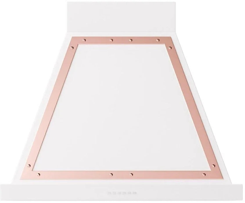 ILVE Nostalgie 30" Wall Mount White, Copper Trim Range Hood UANB30WHP