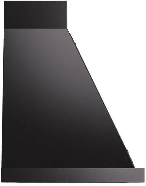 ILVE Nostalgie 40" Wall Mount Glossy Black, Brass Trim Range Hood UANB40BKG