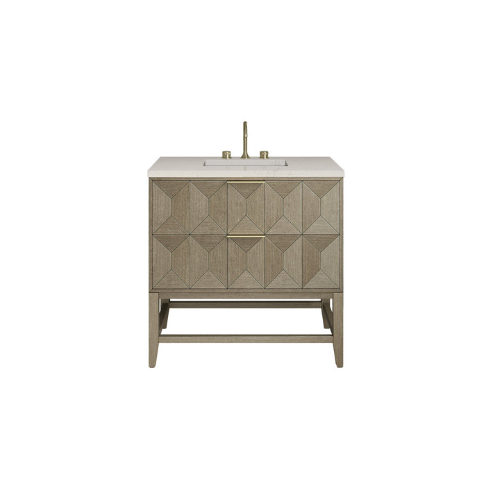 James Martin Emmeline 36" Single Bathroom Vanity, Pebble Oak