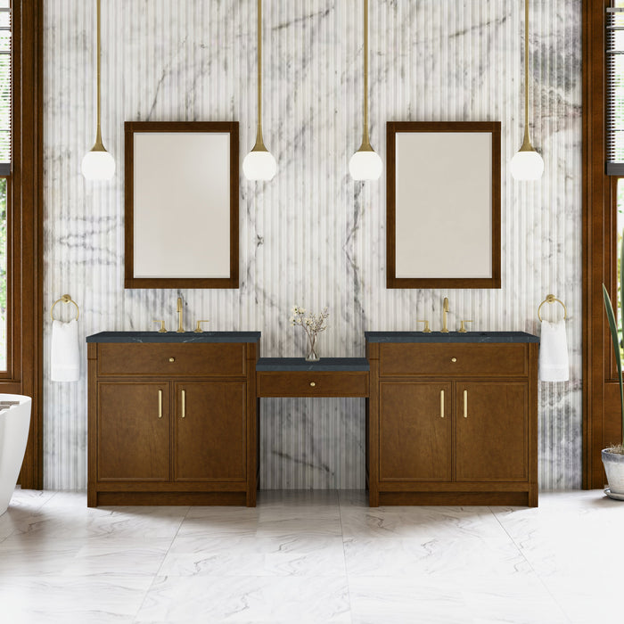 James Martin Bellshire 96" Double Bathroom Vanity, Honey Oak