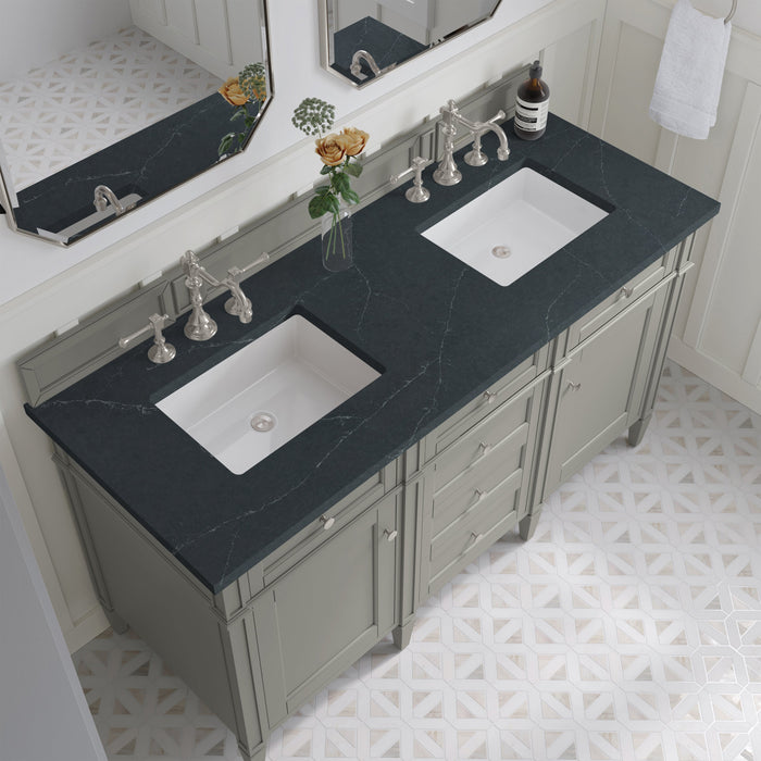 James Martin Brittany 60" Double Bathroom Vanity, Urban Gray