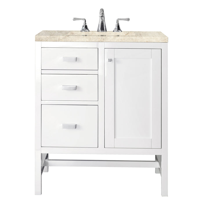 James Martin Addison 30" Single Bathroom Vanity, Glossy White