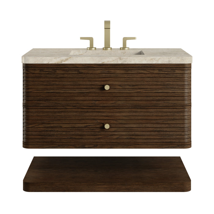 James Martin Allamari 36" Floating Single Bathroom Vanity, Sable