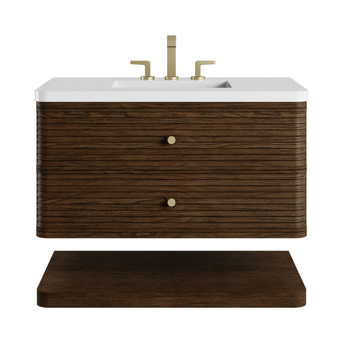James Martin Allamari 36" Floating Single Bathroom Vanity, Sable