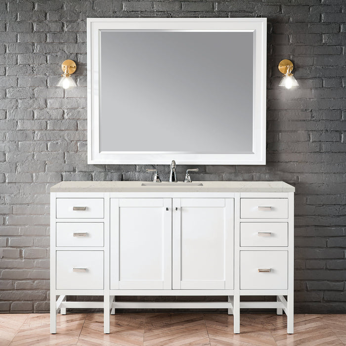 James Martin Addison 60" Single Bathroom Vanity, Glossy White