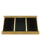 Angled Stainless Steel Custom Range Hoods with Brass Bands