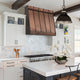 Angled Custom Under-Cabinet Copper Kitchen Hood