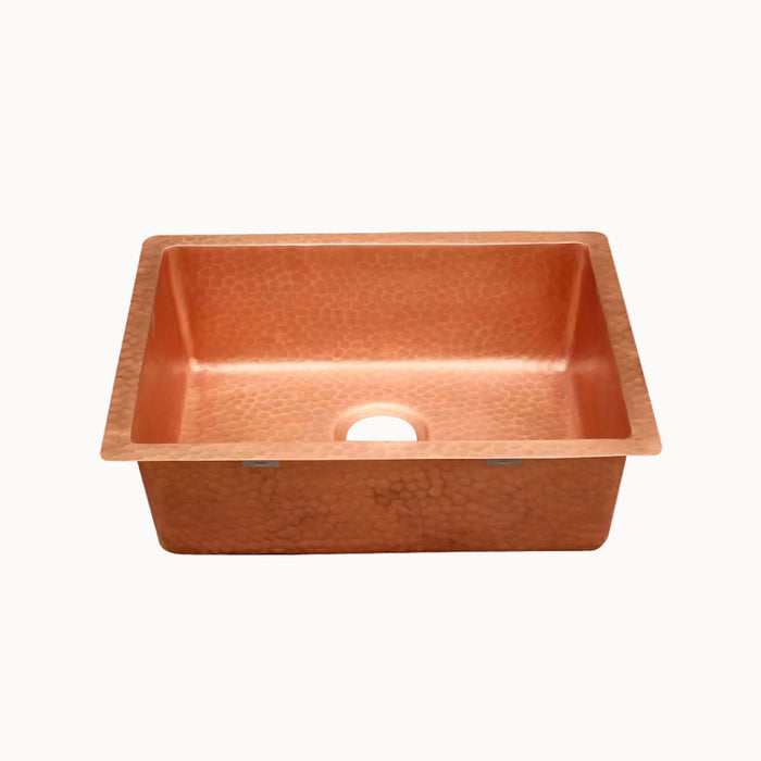 Akicon Custom Handmade Solid Copper Undermount Kitchen Sink