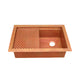 Akicon Custom Handmade Copper Undermount Workstation Kitchen Sink — AKS504-C