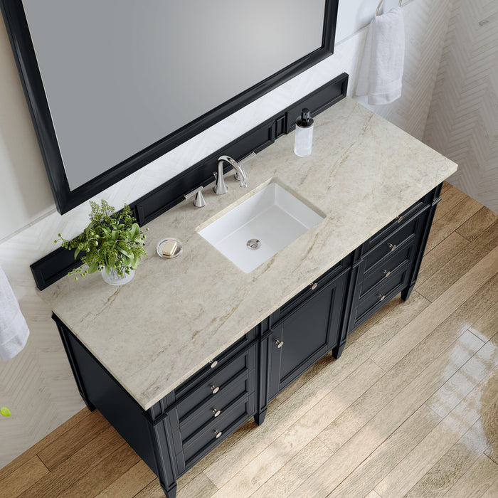 James Martin Brittany 60" Single Bathroom Vanity, Black Onyx