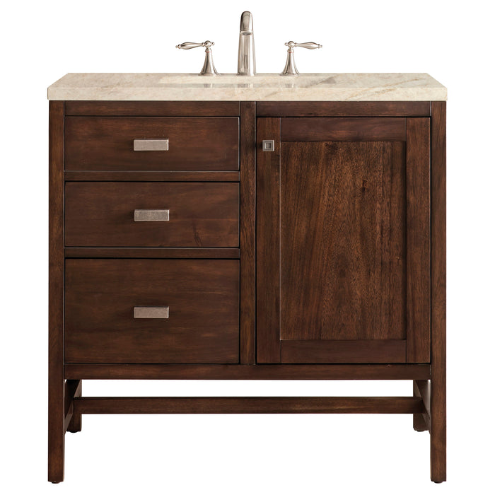 James Martin Addison 36" Single Bathroom Vanity, Mid-Century Acacia