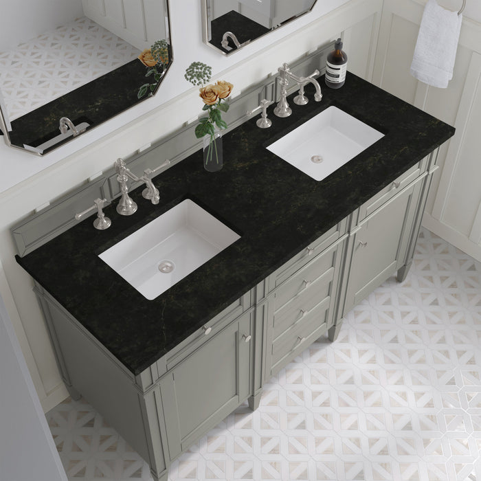 James Martin Brittany 60" Double Bathroom Vanity, Urban Gray