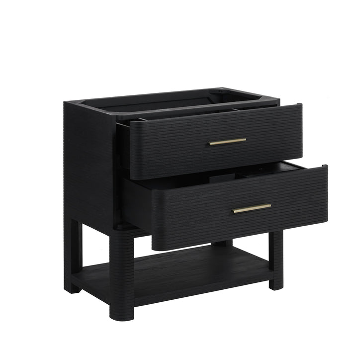 James Martin Lucian 36" Single Bathroom Vanity, Carbon Oak