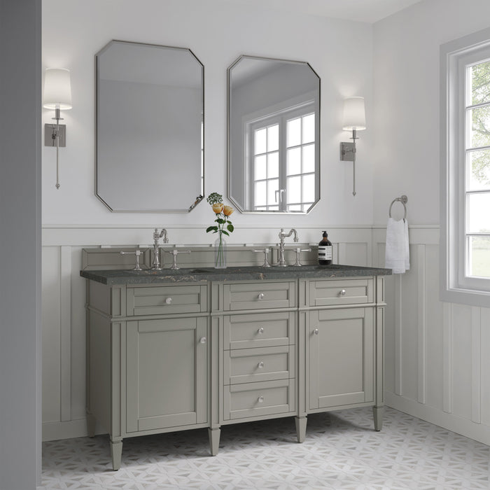 James Martin Brittany 60" Double Bathroom Vanity, Urban Gray
