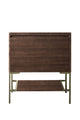 James Martin Mantova 31.5" Single Bathroom Vanity, Mid-Century Walnut