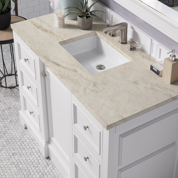 James Martin De Soto 48" Single Bathroom Vanity, Bright White