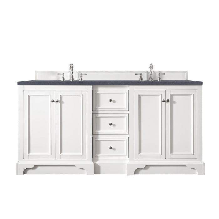 James Martin De Soto 72" Double Bathroom Vanity, Bright White
